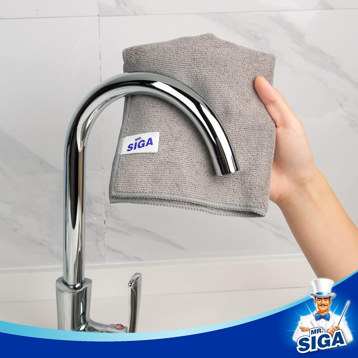 MR.SIGA Microfiber Cleaning Cloth, Microfiber Towels