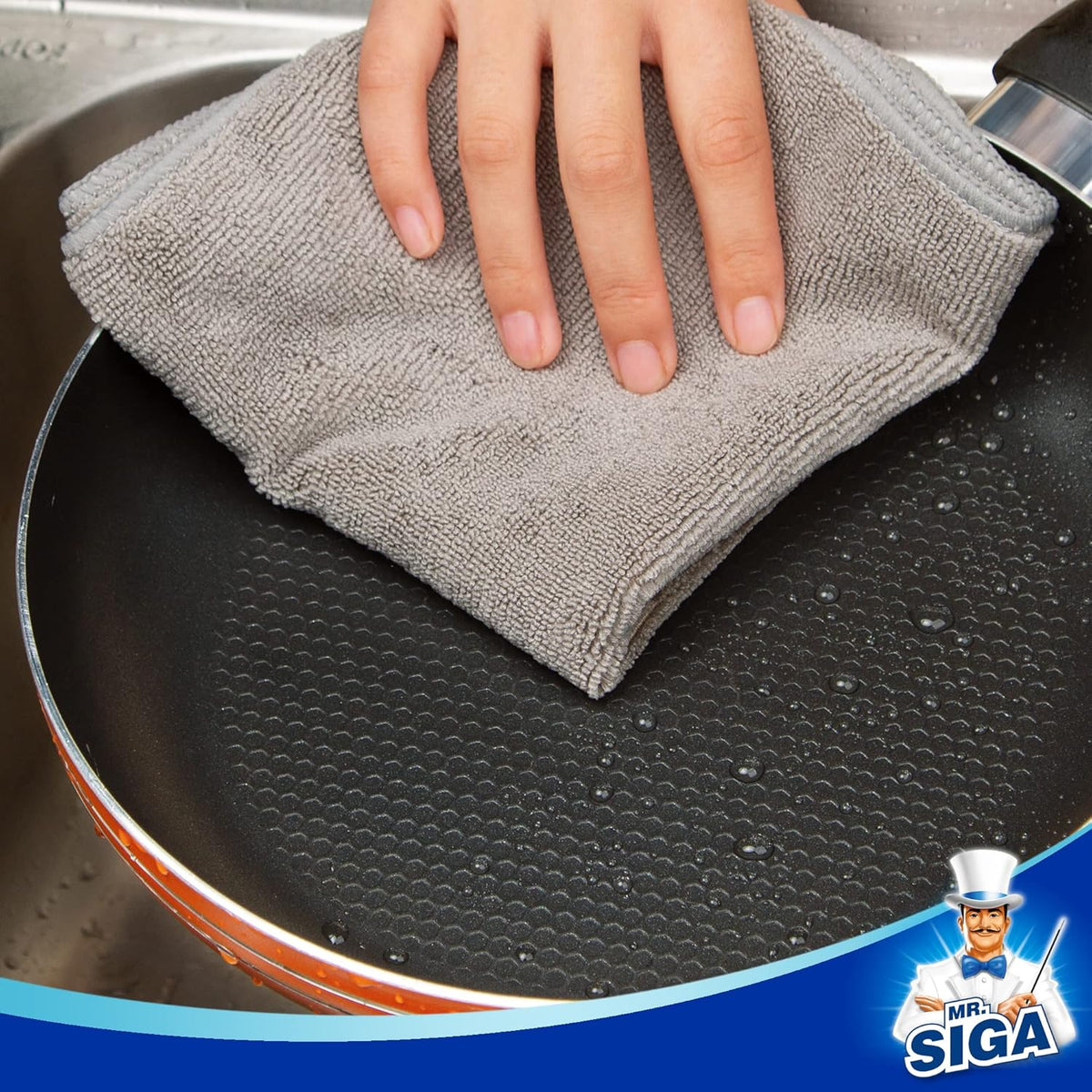 MR.SIGA Microfiber Cleaning Cloth, Microfiber Towels