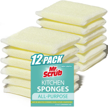 Mr. Scrub All-Purpose Sponges Non Scratch for Washing Dishes