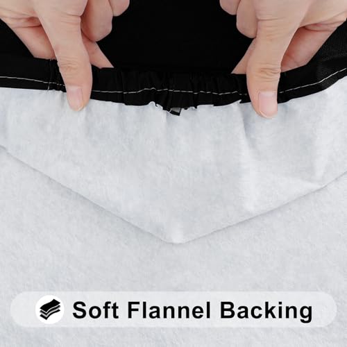 Smiry Rectangle Tablecloth, Elastic Fitted Flannel