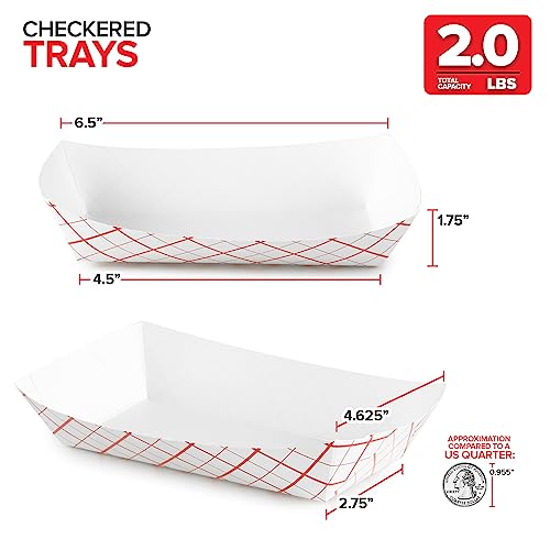 Stock Your Home Medium Paper Food Boats (100 Pack)